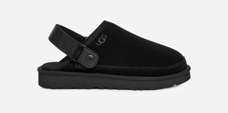 ® Men's Goldencoast Clog II Suede Shoes in Black - 1