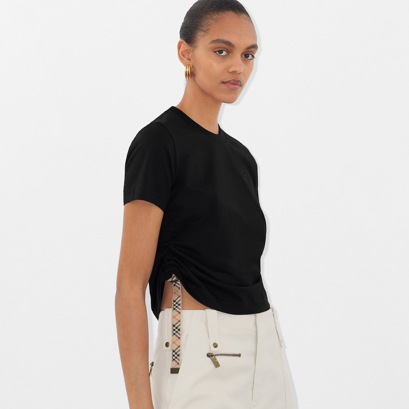 Burberry Check Trim Cotton T-shirt outlook