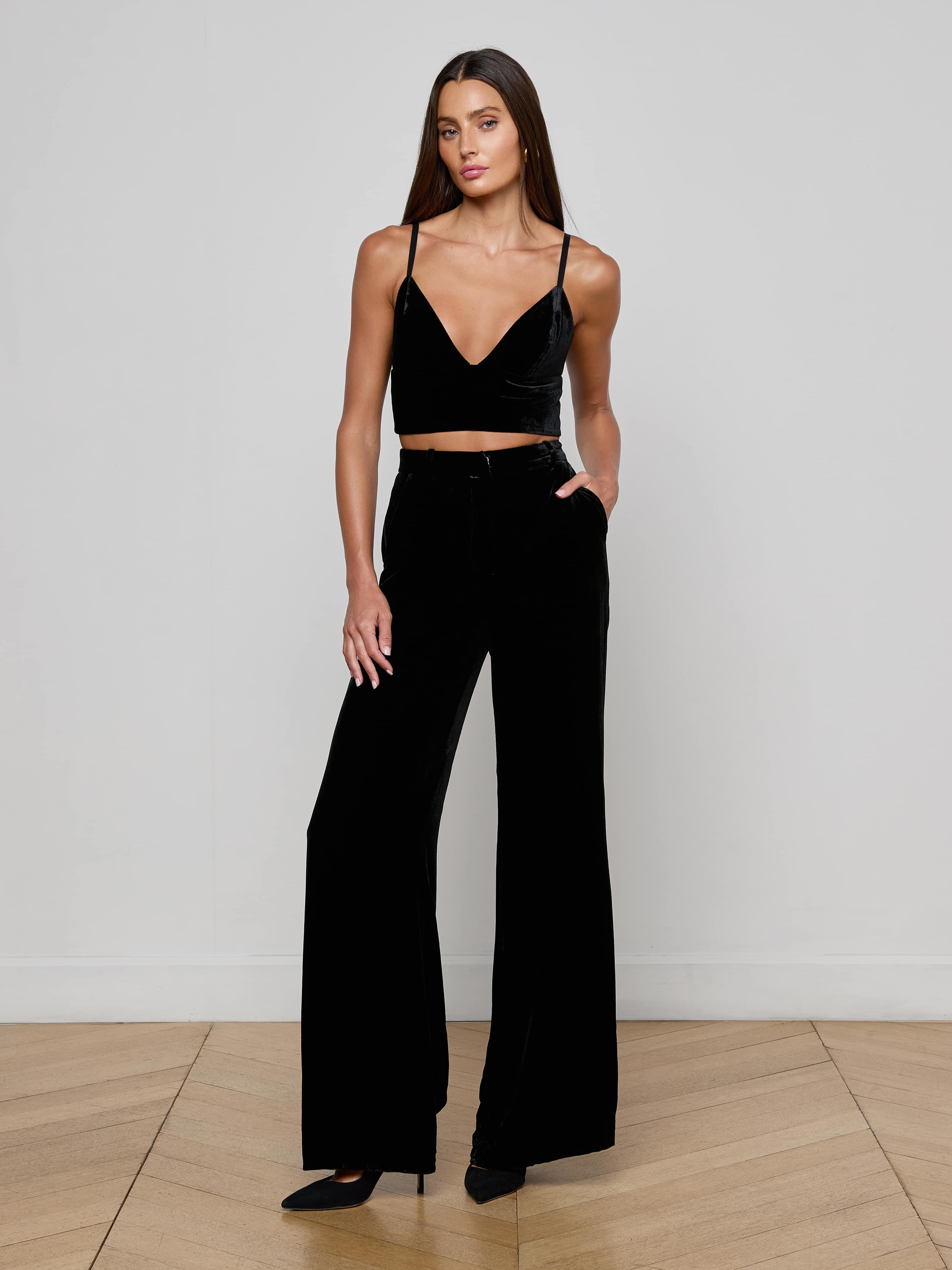 Aislin Velvet Bralette - 5