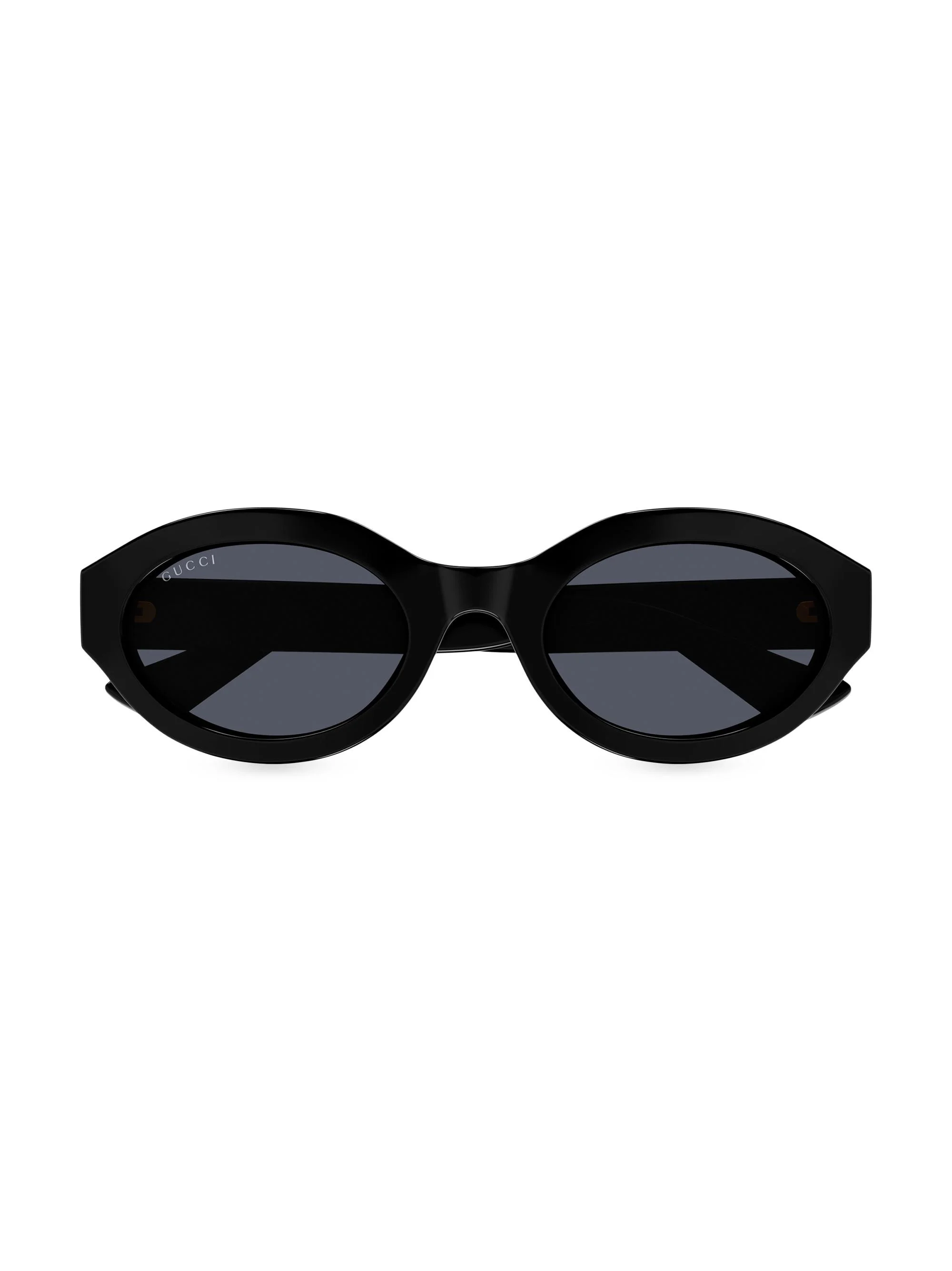 Women's Minimal GG 53MM Oval Sunglasses - Black Grey - 1