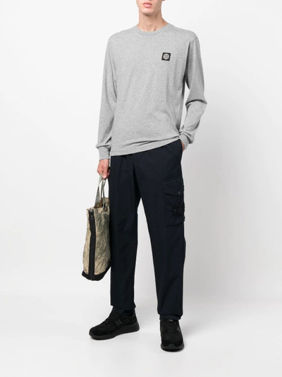 Stone Island Compass-patch long-sleeve T-shirt outlook