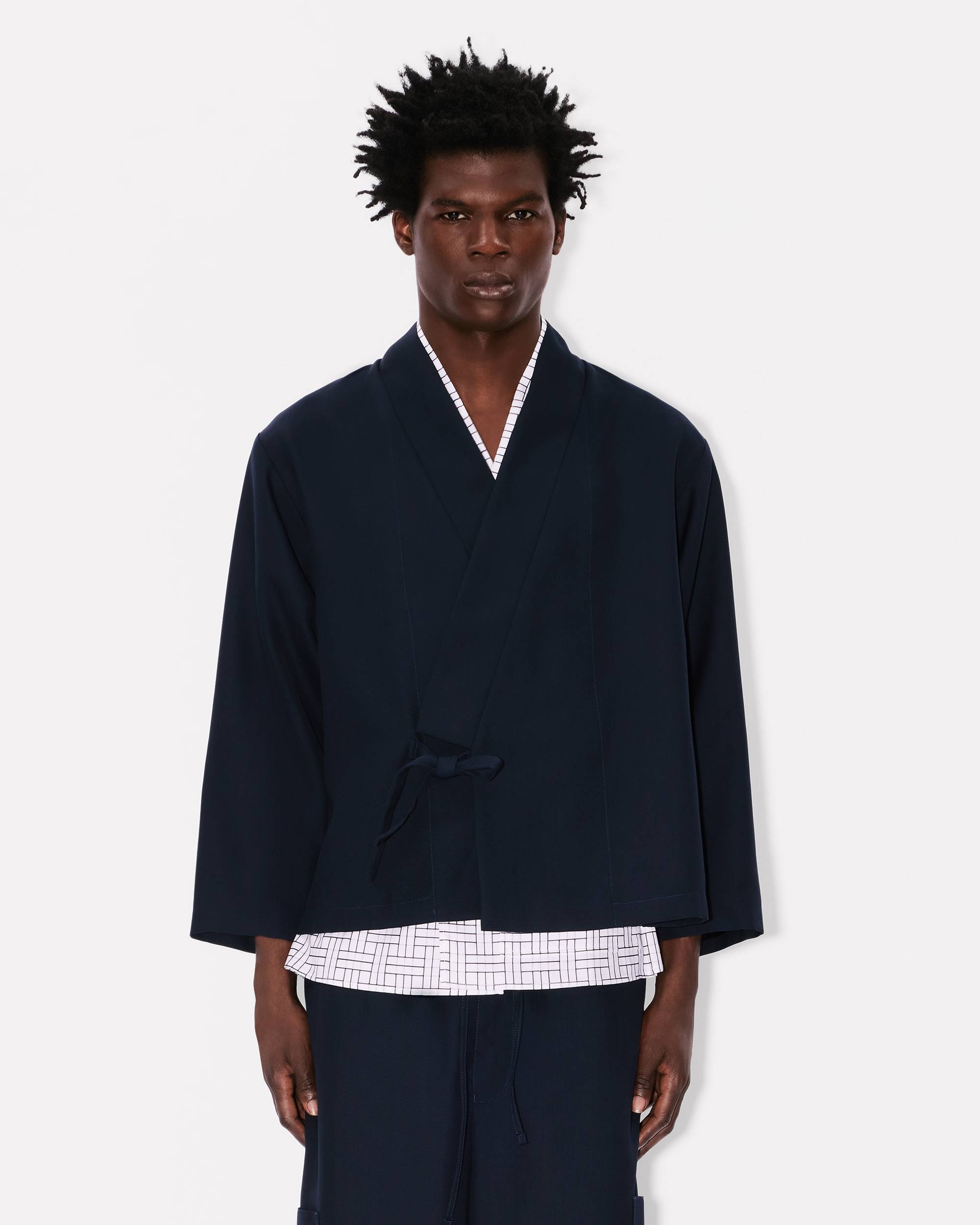 Kimono jacket in virgin wool - 4