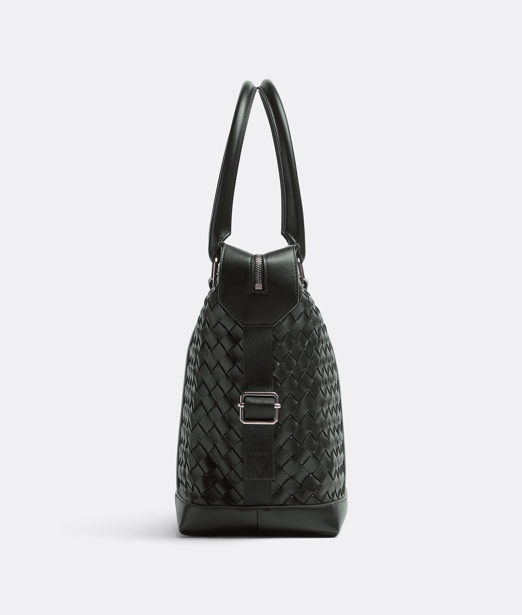 classic intrecciato top zipped tote - 2