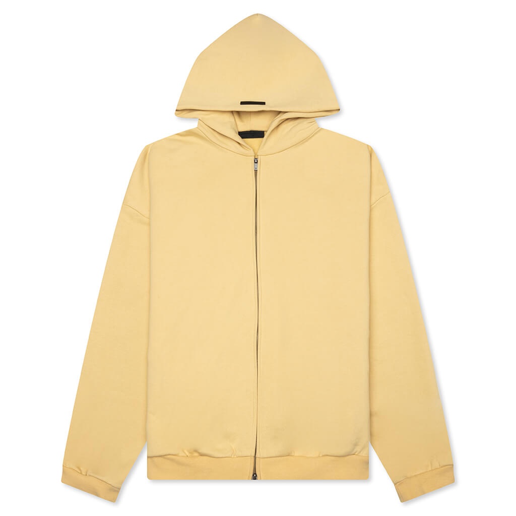 HEAVY FLEECE FULLZIP HOODIE - AMBER - 1