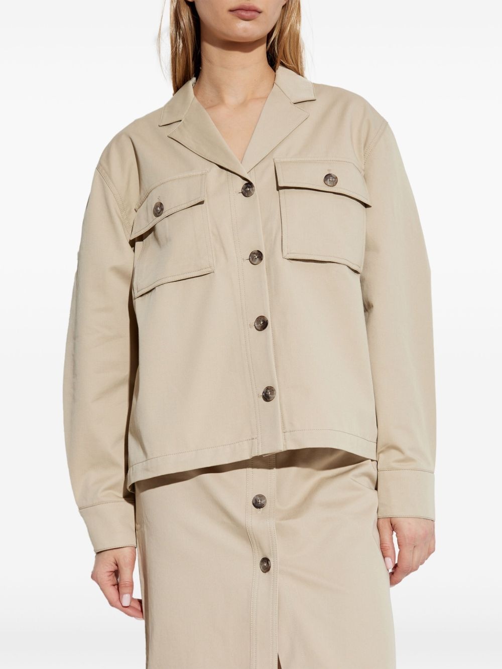 cotton shirt jacket - 3