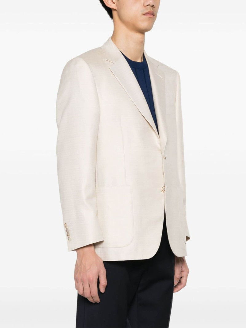 single-breasted herringbone blazer 3
