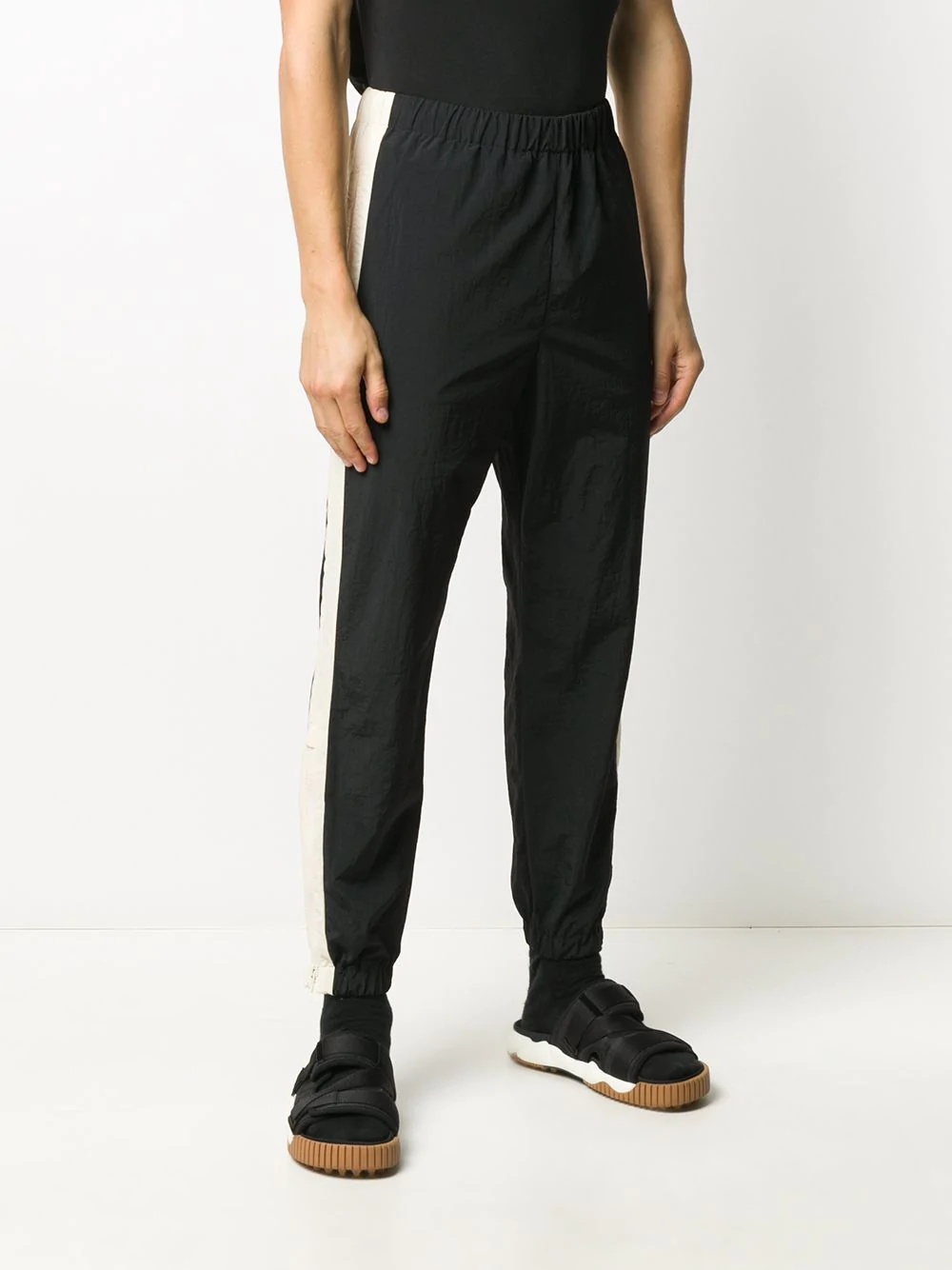 side stripe track pants - 3