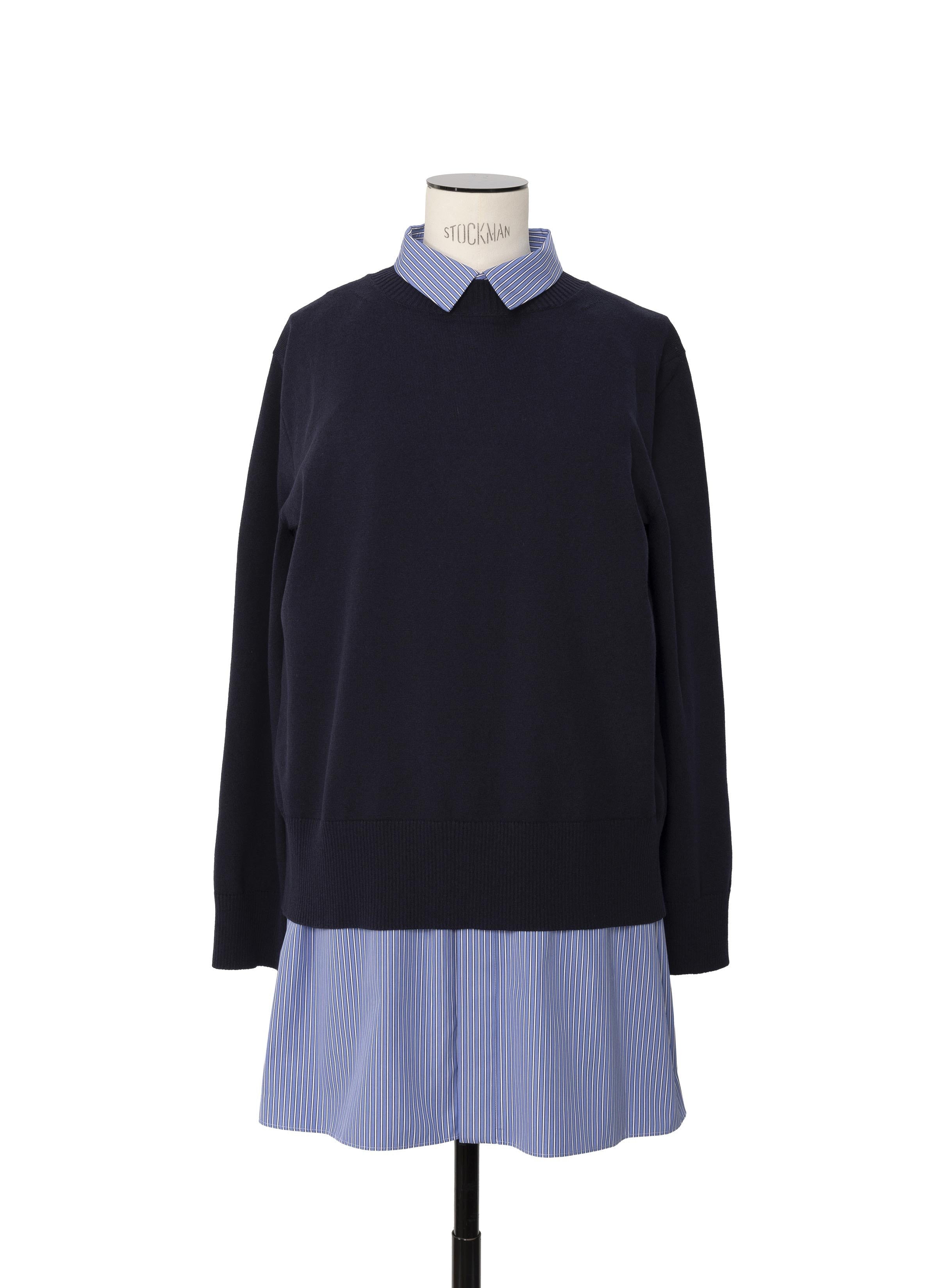 Poplin x Cotton Knit Dress - 2
