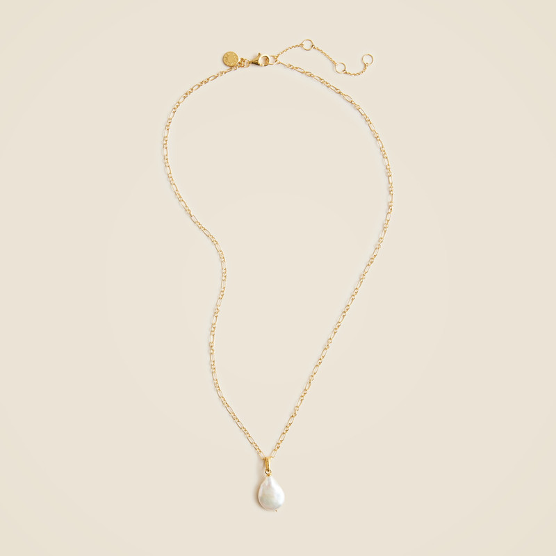 Gold vermeil freshwater pearl necklace 1