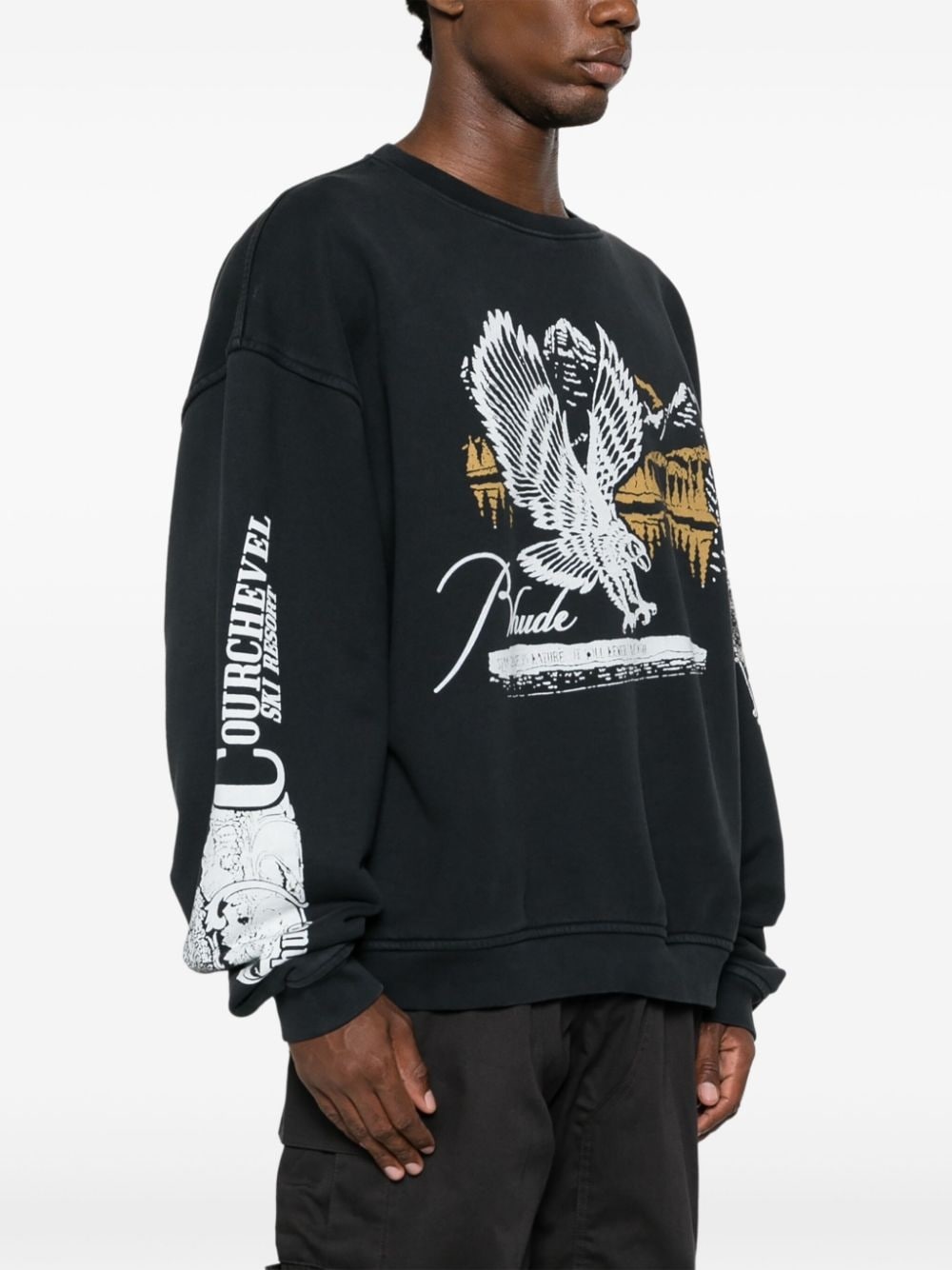 graphic-print cotton sweatshirt - 3