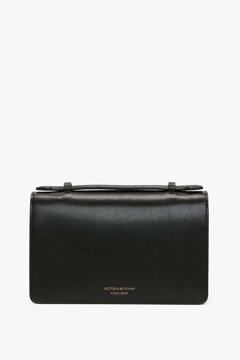 Victoria Beckham Mini Dorian Bag In Black Smooth Leather outlook