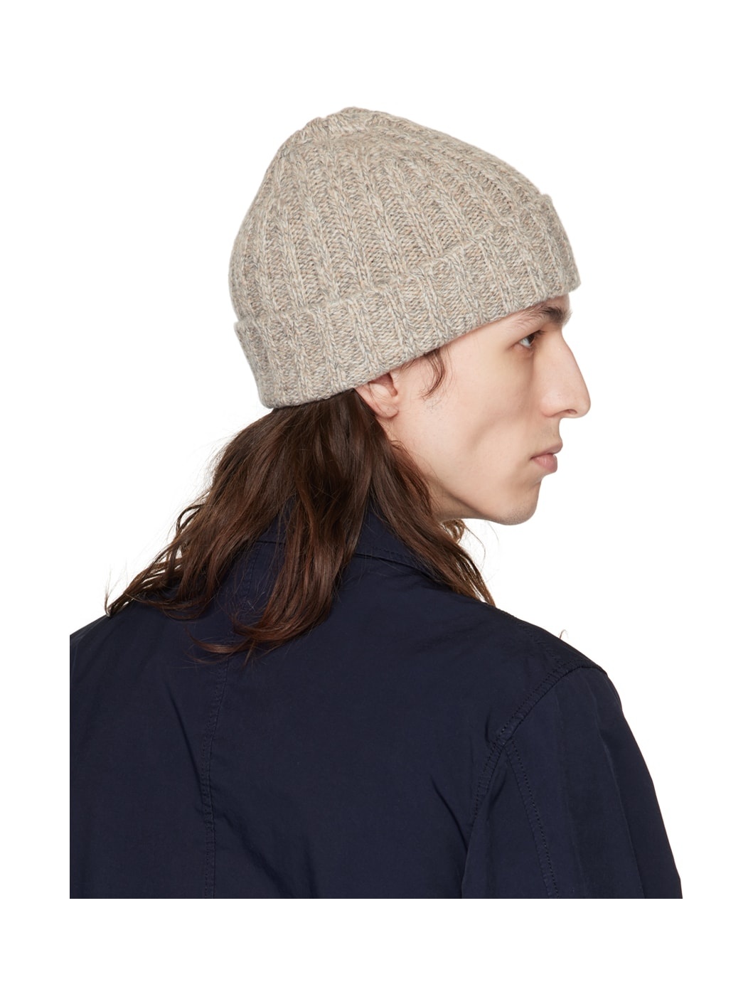 Beige Wool Beanie - 3