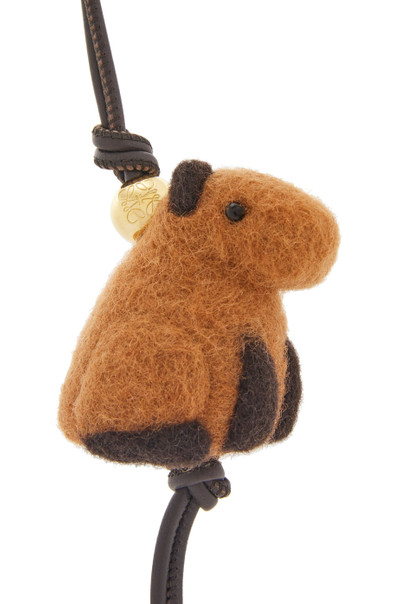 Loewe Capybara charm in felt and calfskin outlook