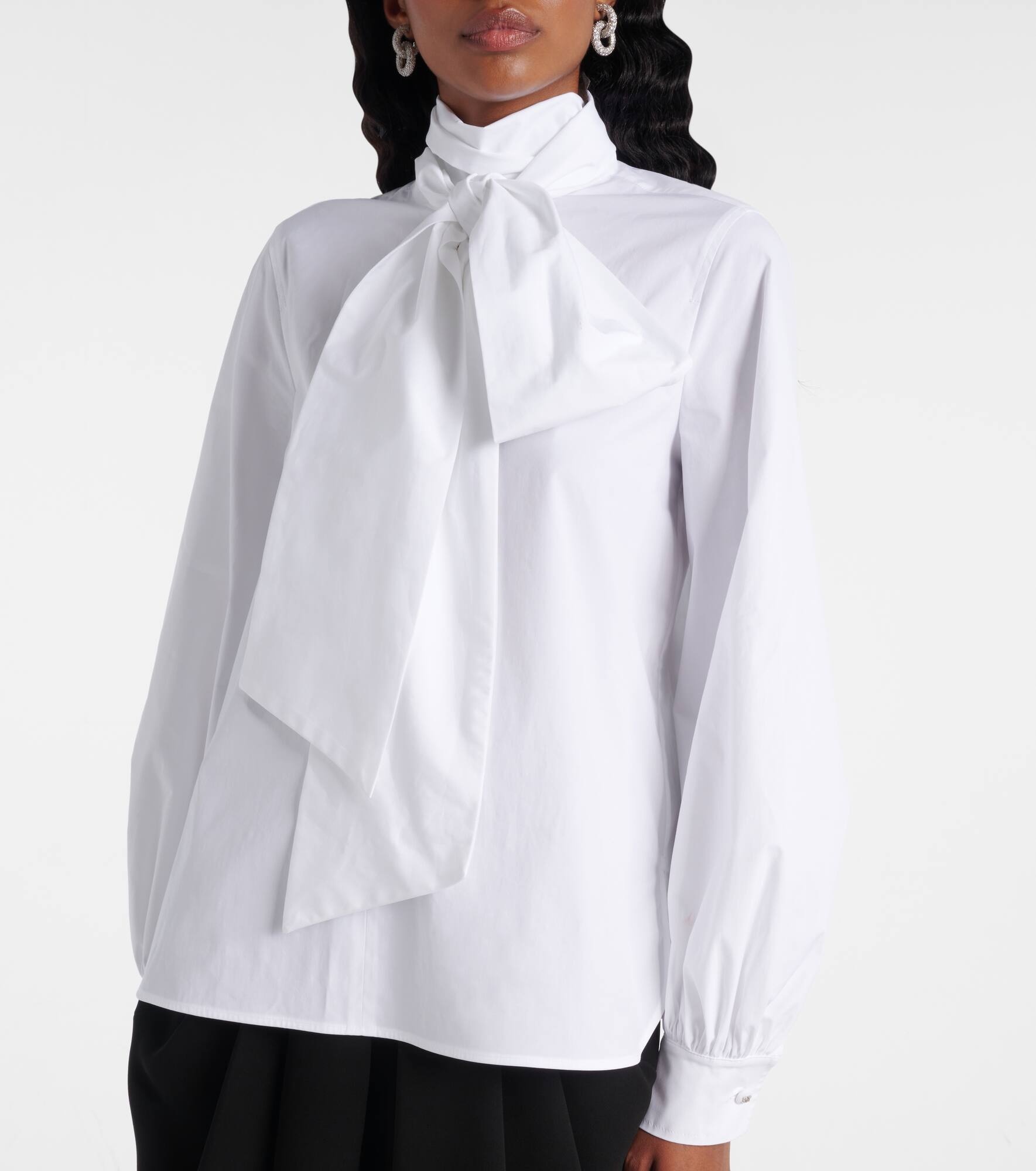 Bosforo cotton-blend poplin blouse - 7