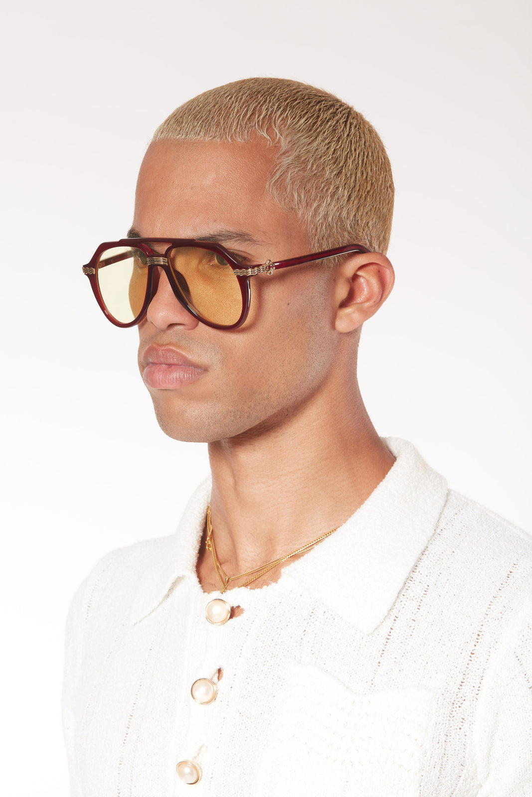 Rajio Wine & Gold Sunglasses - 4