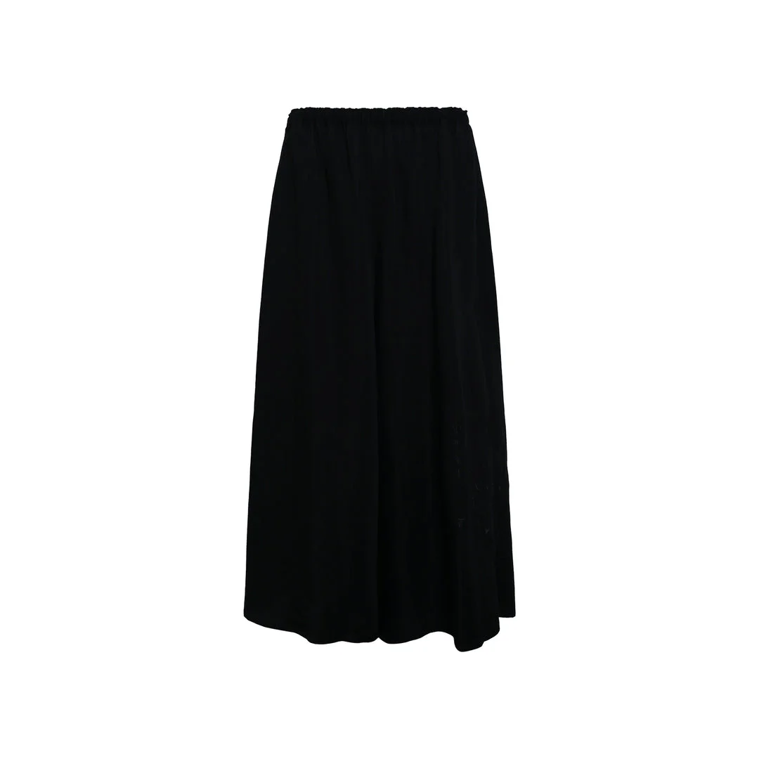Gathered Skirt Pants - 1