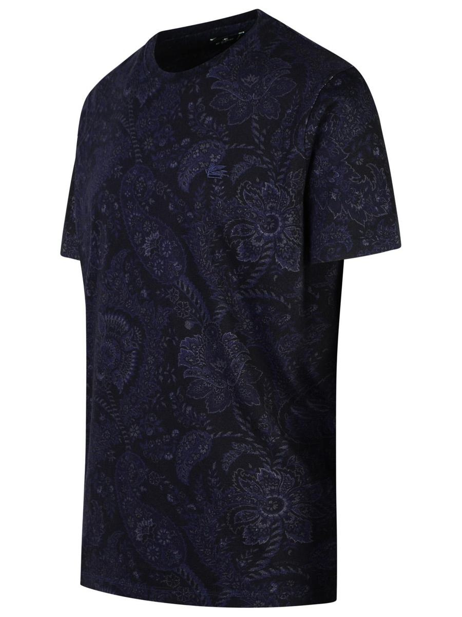 Etro ETRO 'ROMA' BLUE COTTON T-SHIRT - 2