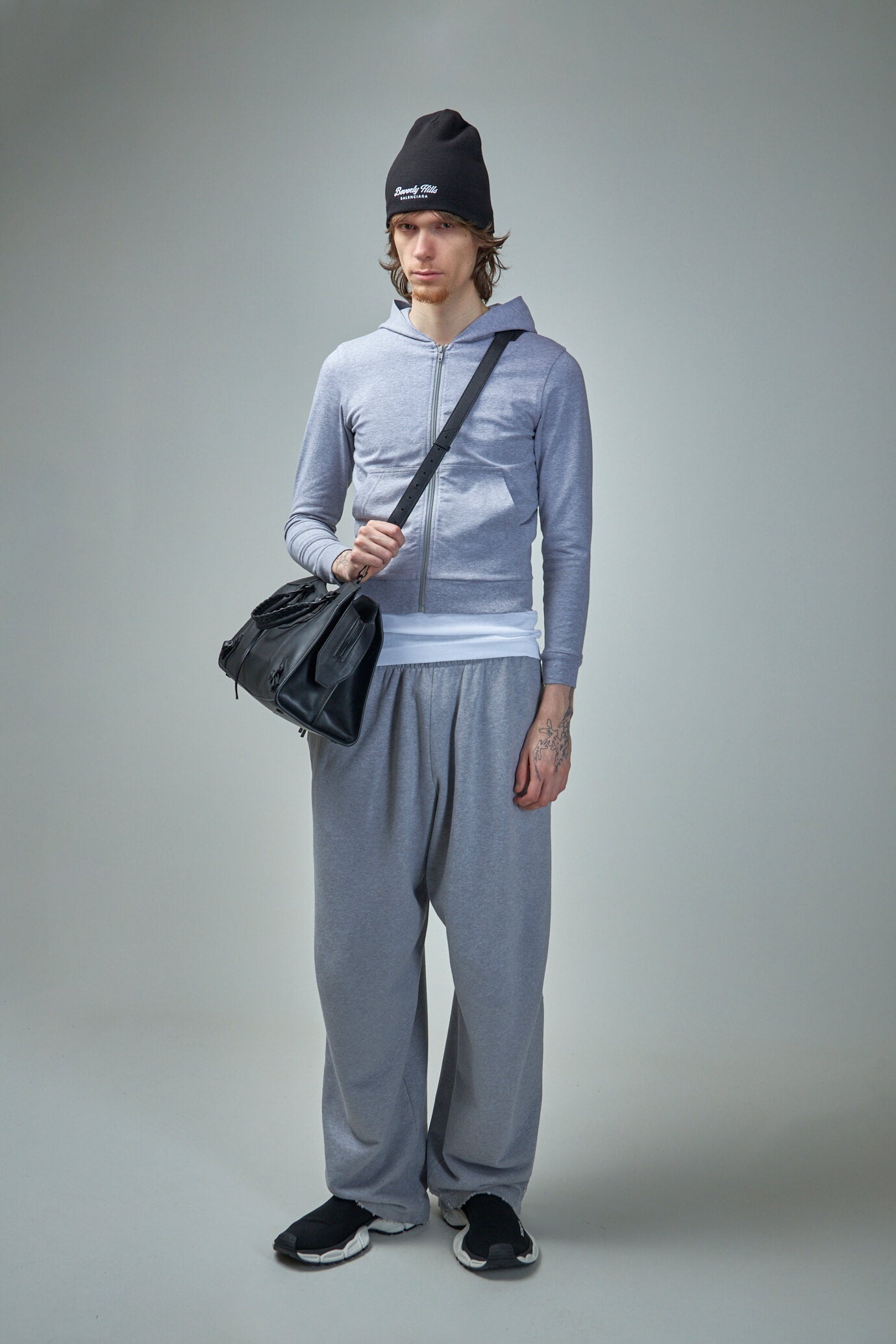 BALENCIAGA Slim Fit Zip-Up Hoodie | labelsfashion | REVERSIBLE