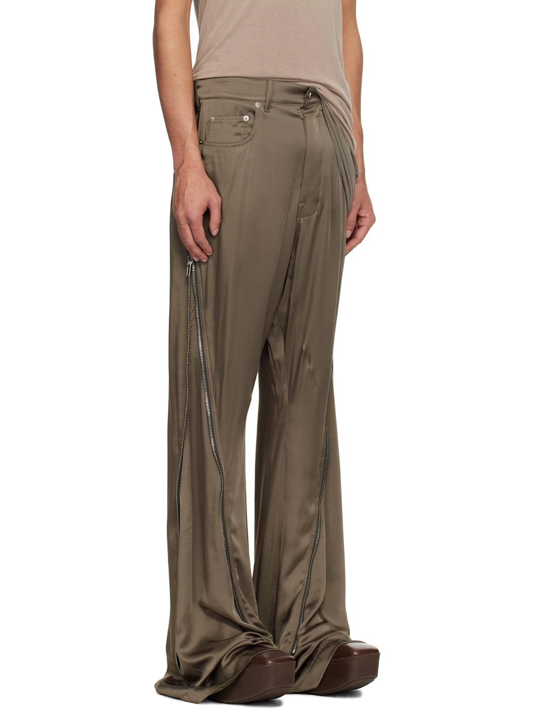 Gray Hollywood Bolan Banana Trousers - 2
