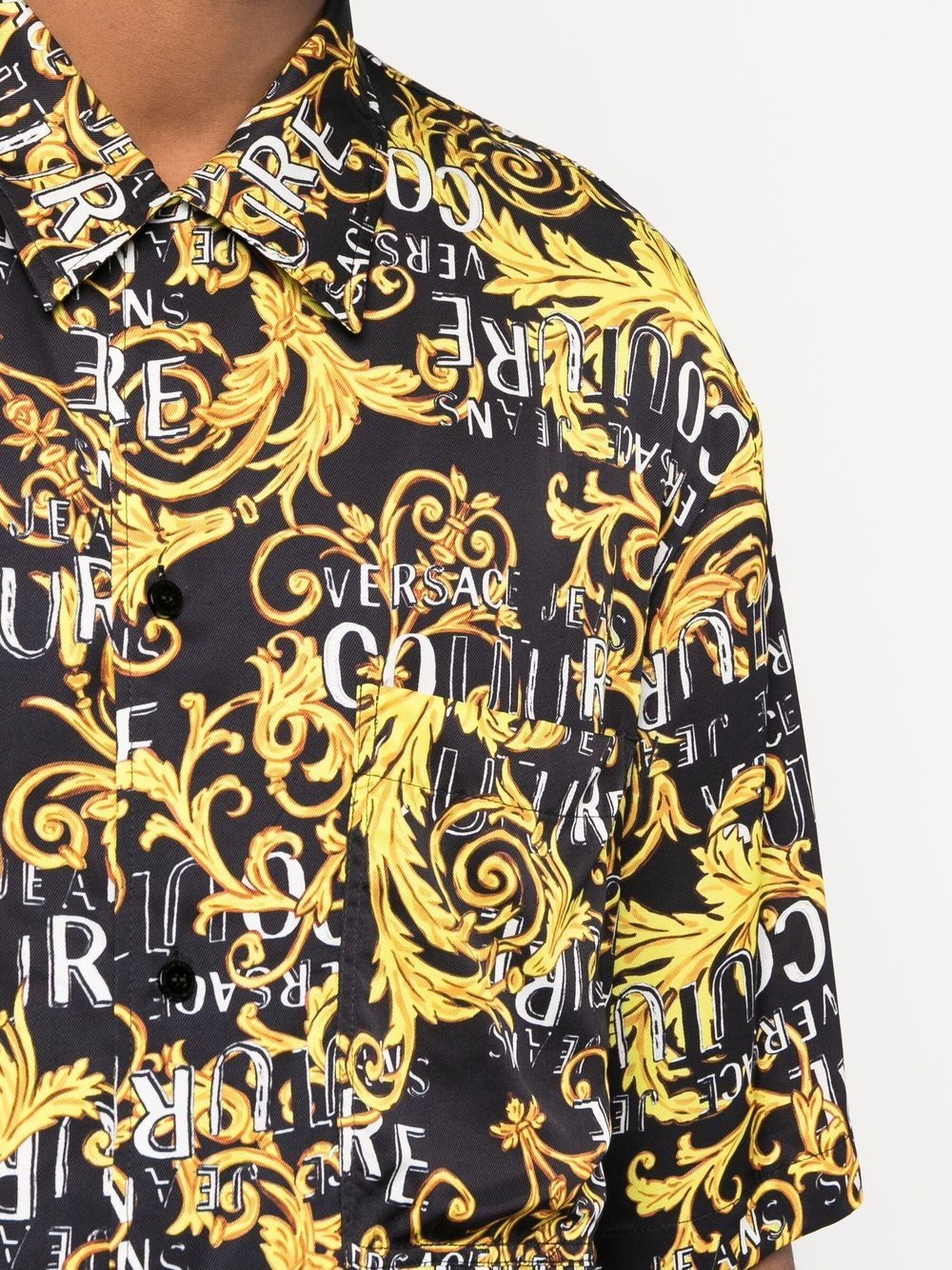 baroque-print short-sleeve shirt - 5