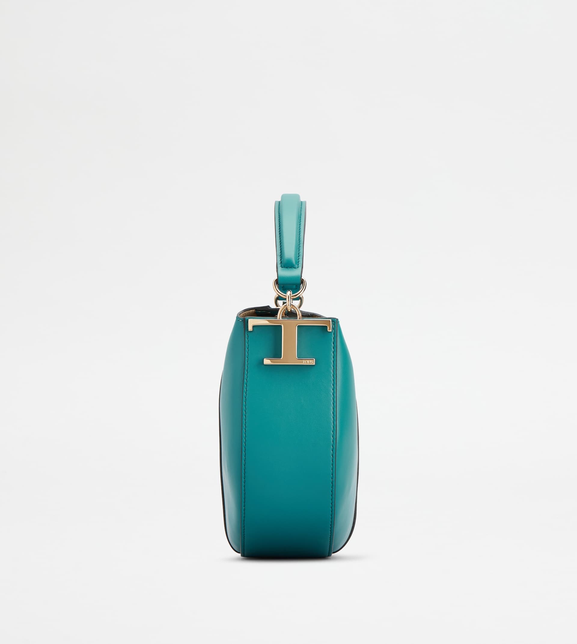 TOD'S T CASE HOBO BAG IN LEATHER MINI - GREEN - 3