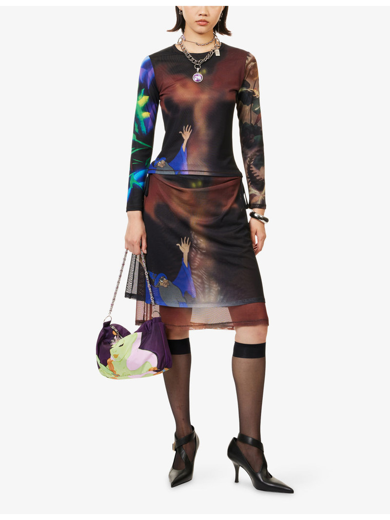 Chopova Lowena Harry Lambert for Chopova Lowena x Disney Sorcerer Long-Sleeve Mesh Top outlook