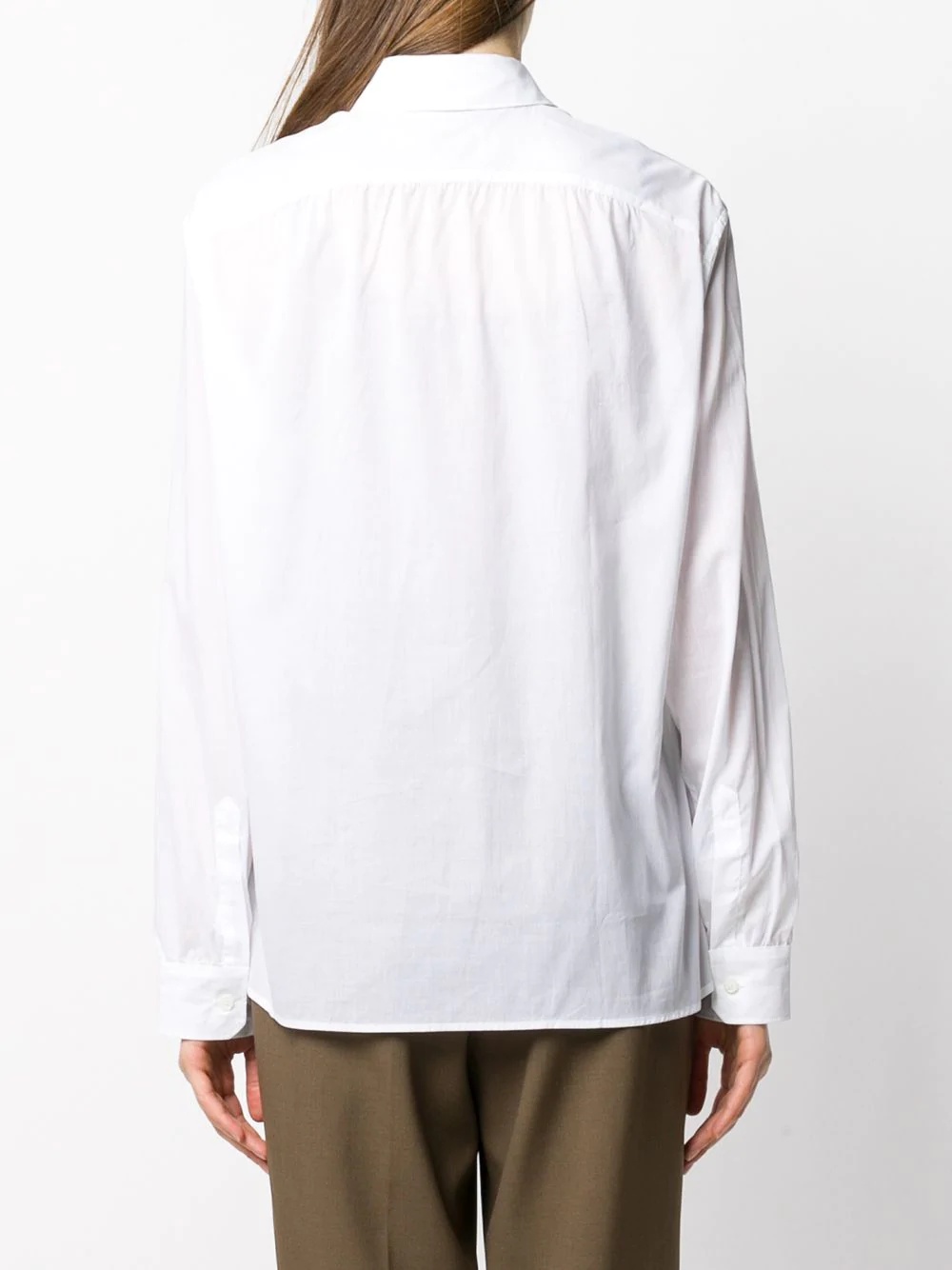 oversized collard button-down shirt - 4