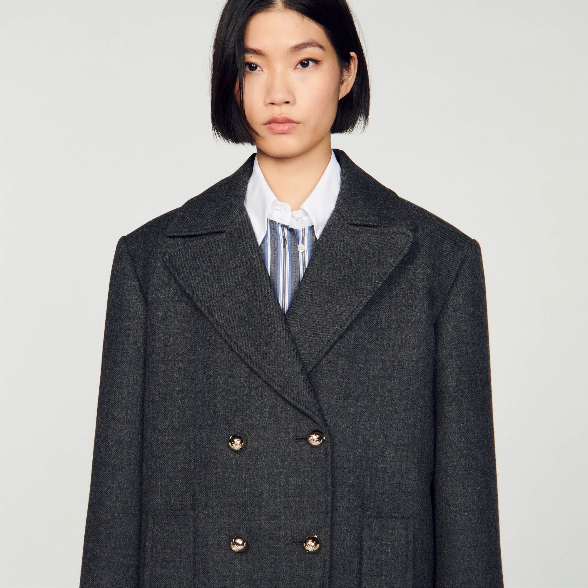 WOOL PEA JACKET - 4