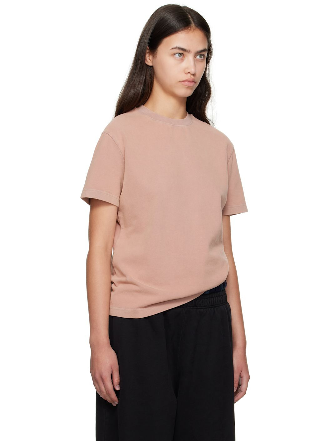 Pink Cotton Crewneck T-shirt - 2