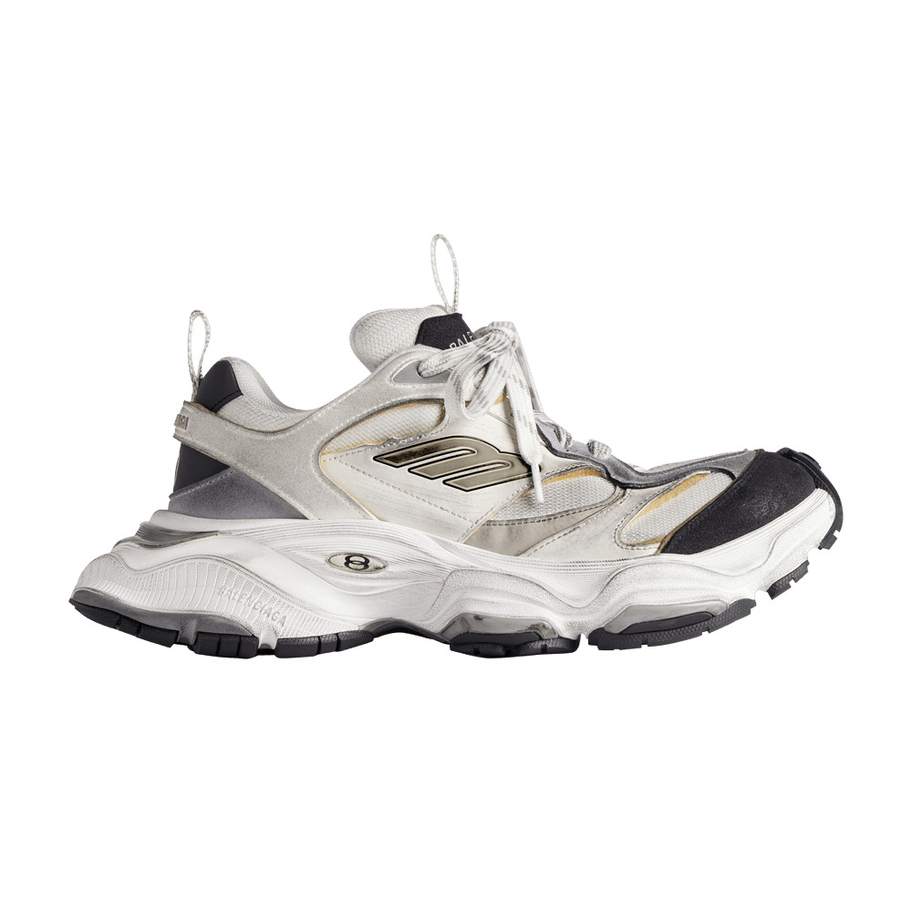 Balenciaga Wmns Cargo Sneaker 'Worn-Out - White Black' - 1