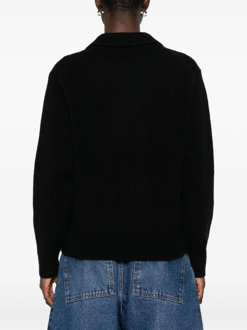 V-neck polo-collar sweater 3