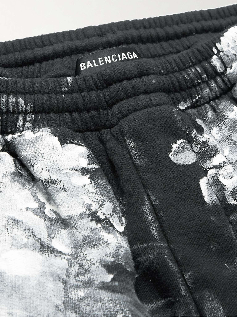 Painted Distressed Cotton-Jersey Sweatpants 3