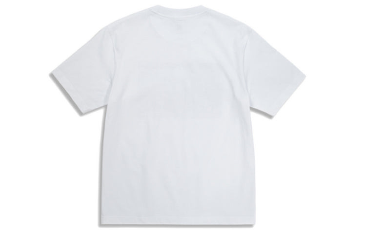 Li-Ning BADFIVE Printing Sports Round Neck Short Sleeve 'White' AHSQ701-2 - 2