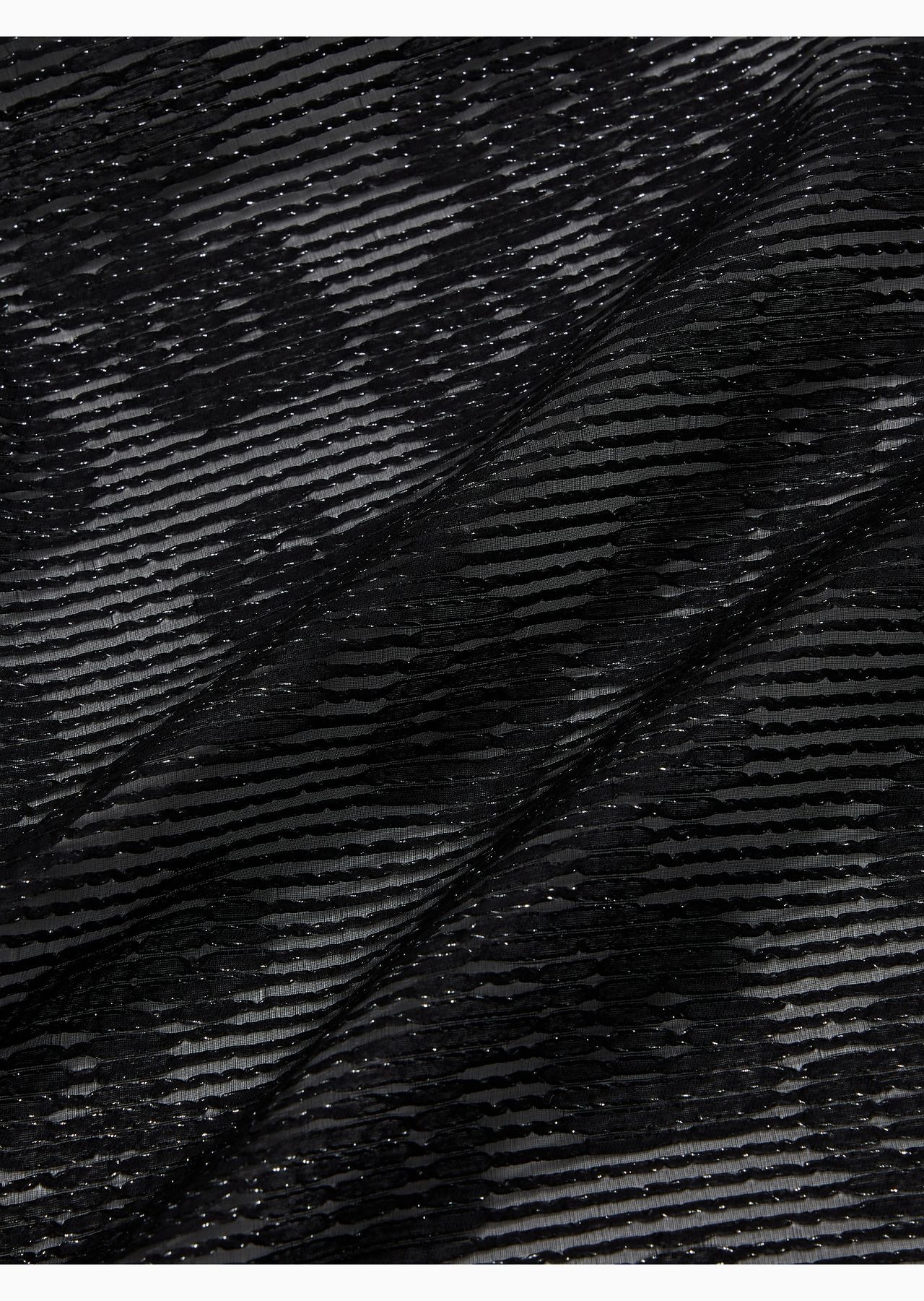 Jacquard silk blend stole with a floral motif - 2