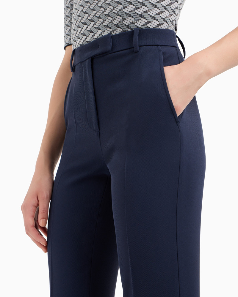 Technical gabardine trousers 5