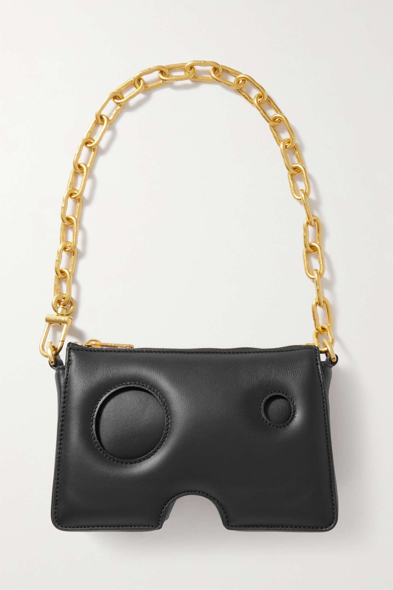 Burrow 20 cutout leather shoulder bag - 1