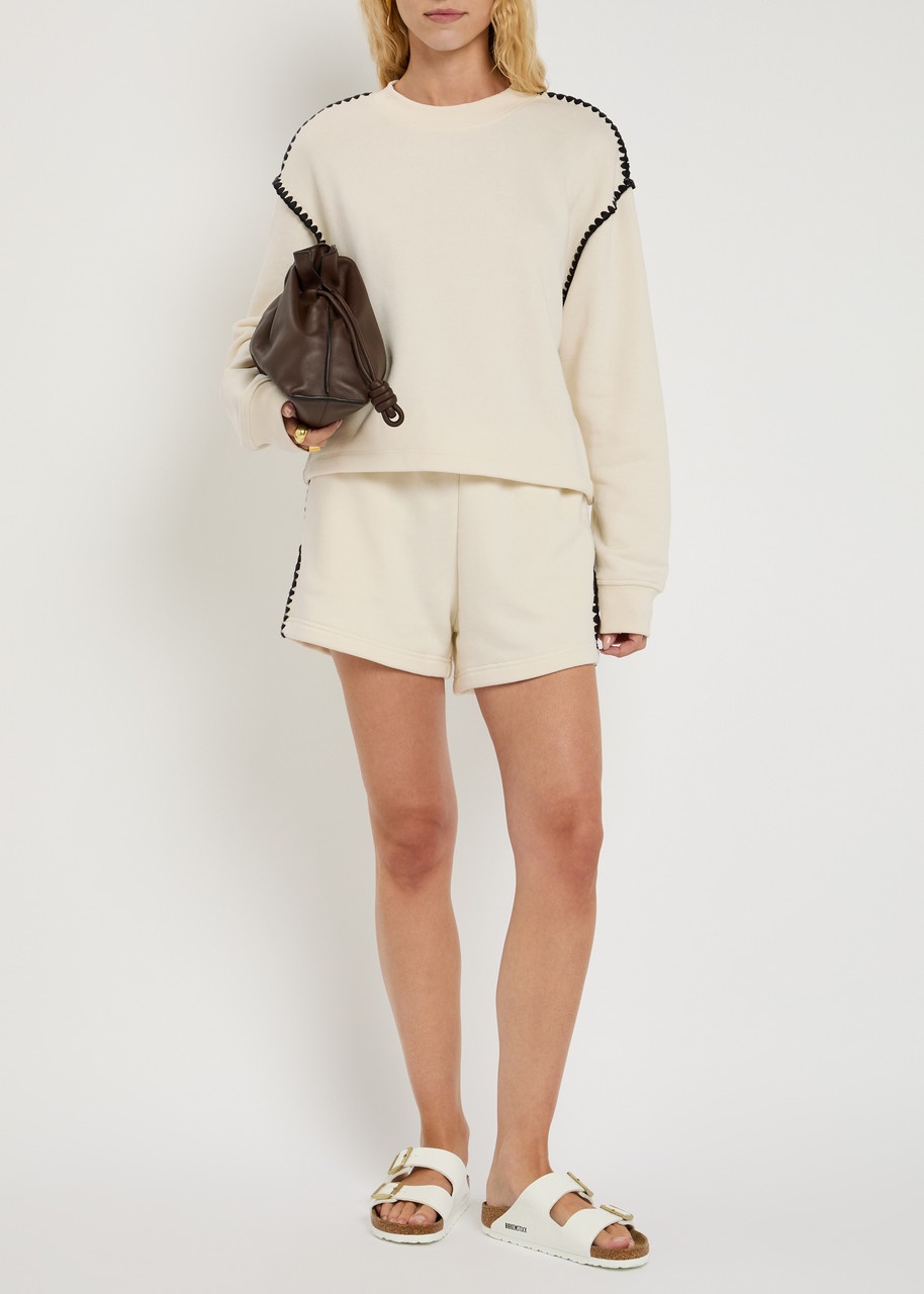 Rag & Bone Vintage Terry Blanket Stitch Cotton-blend Sweatshirt - 3