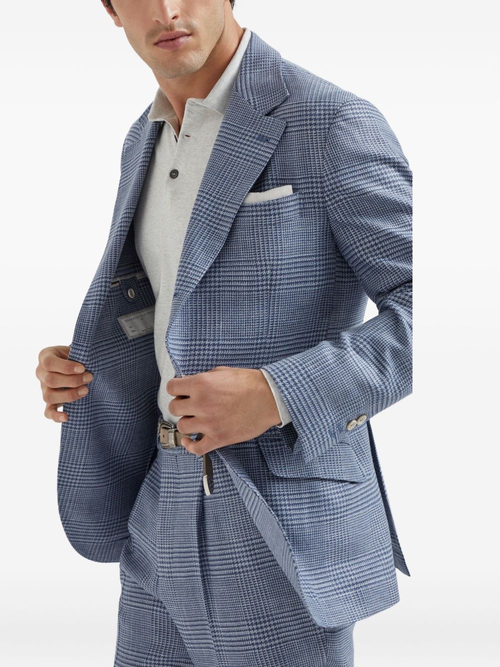 checked blazer - 4