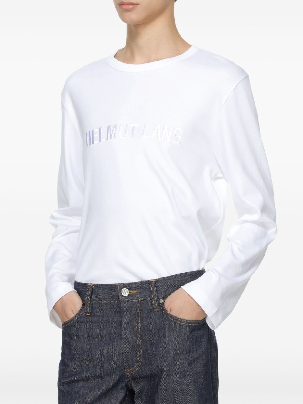 logo-embroidered T-shirt - 5