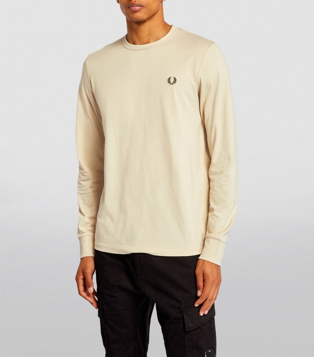 Fred Perry 3D Graphic Long-Sleeve T-Shirt | REVERSIBLE