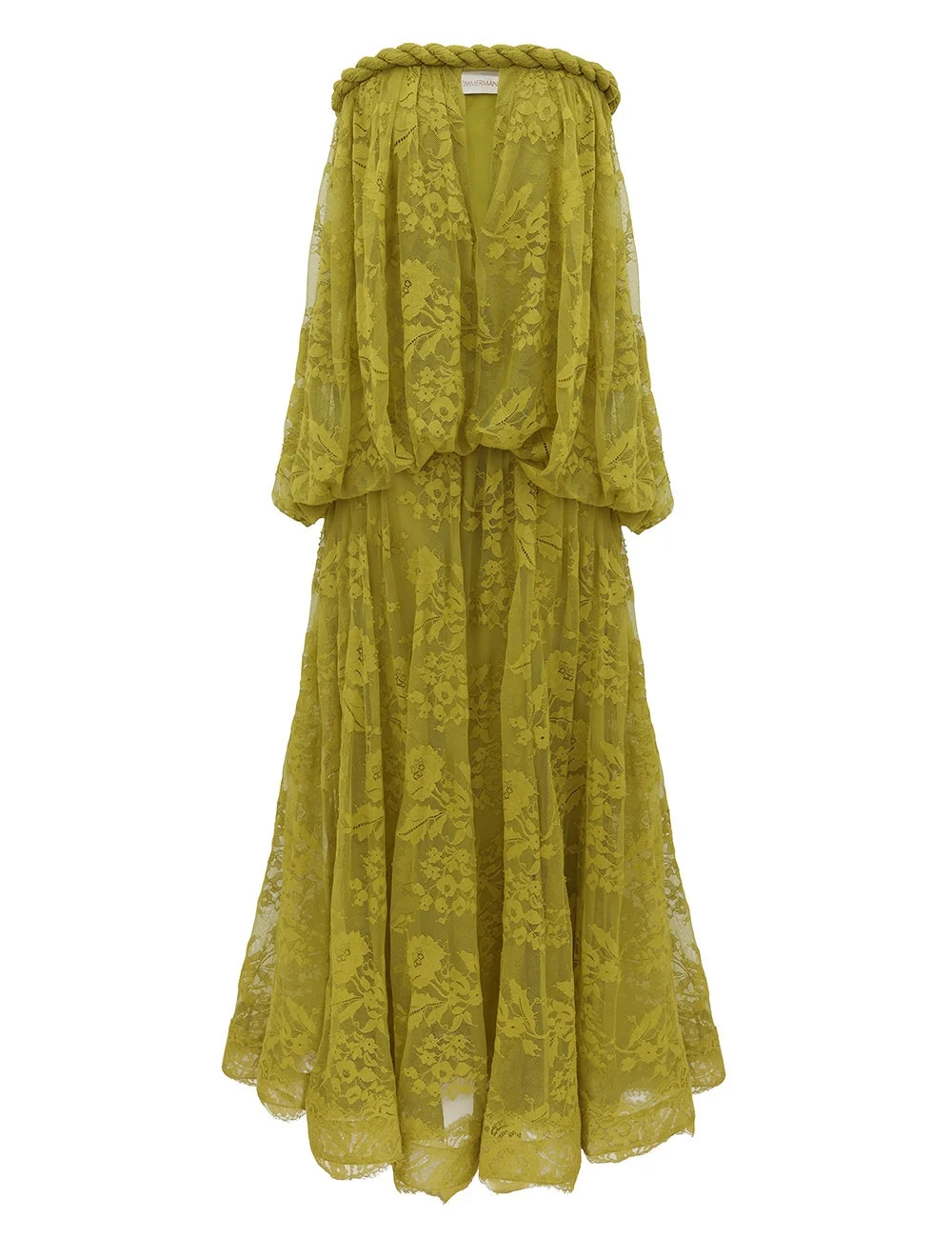 LUNA LACE BANDEAU GOWN - 1