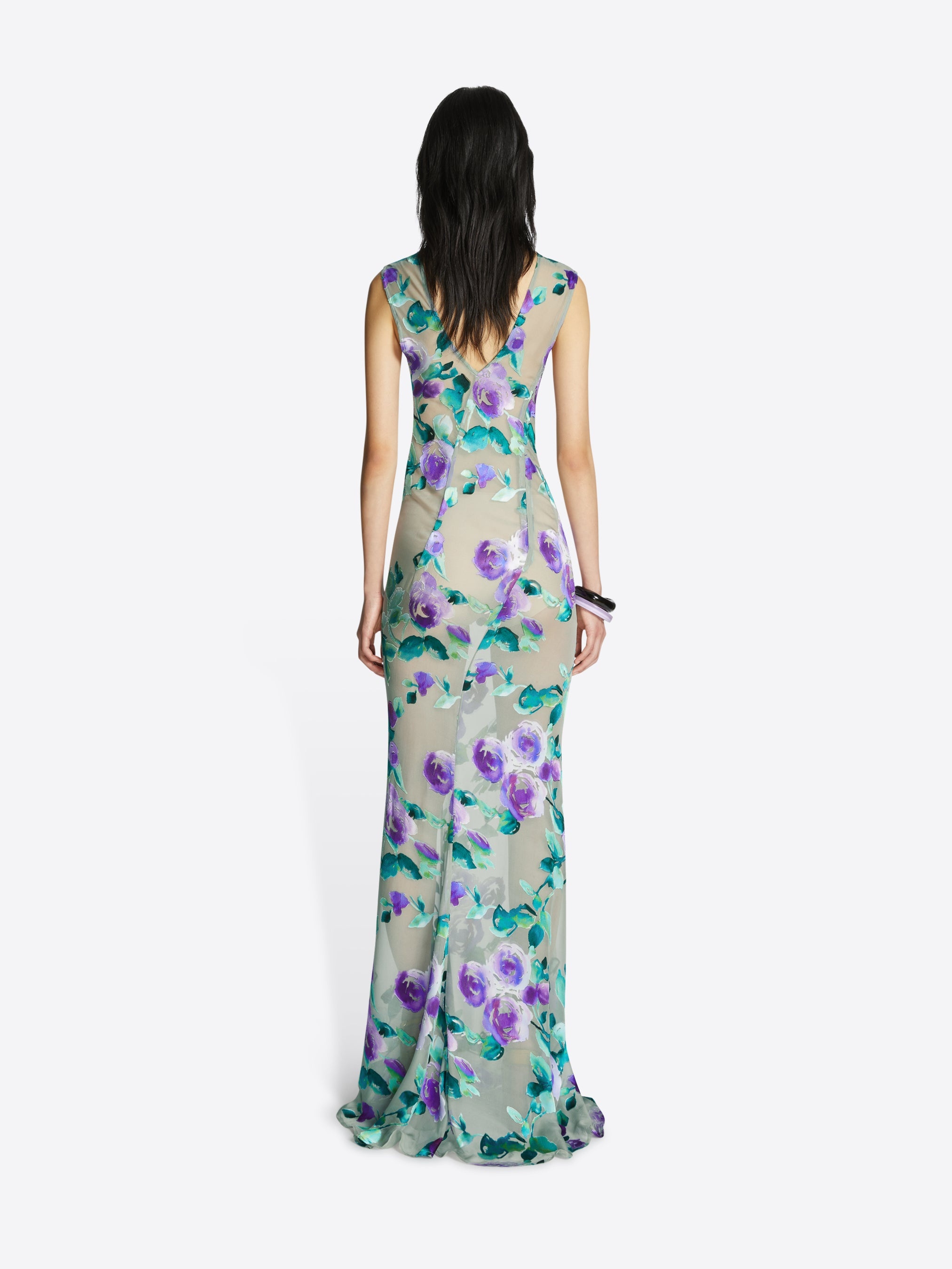 FITTED SILK DRESS - 4