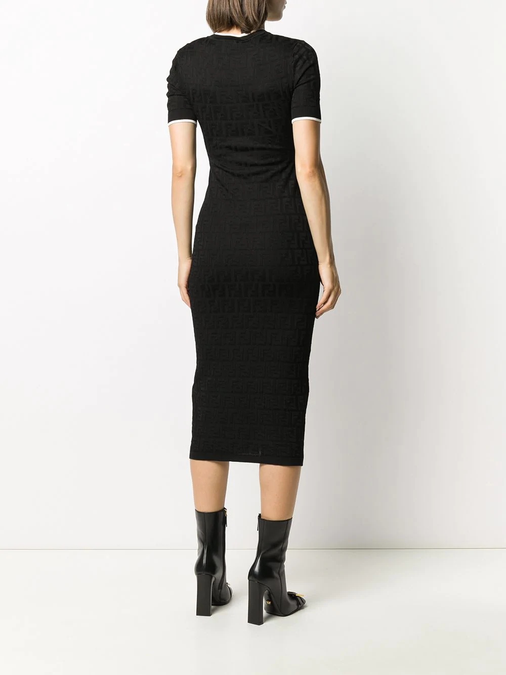 FF intarsia-knit midi dress - 4