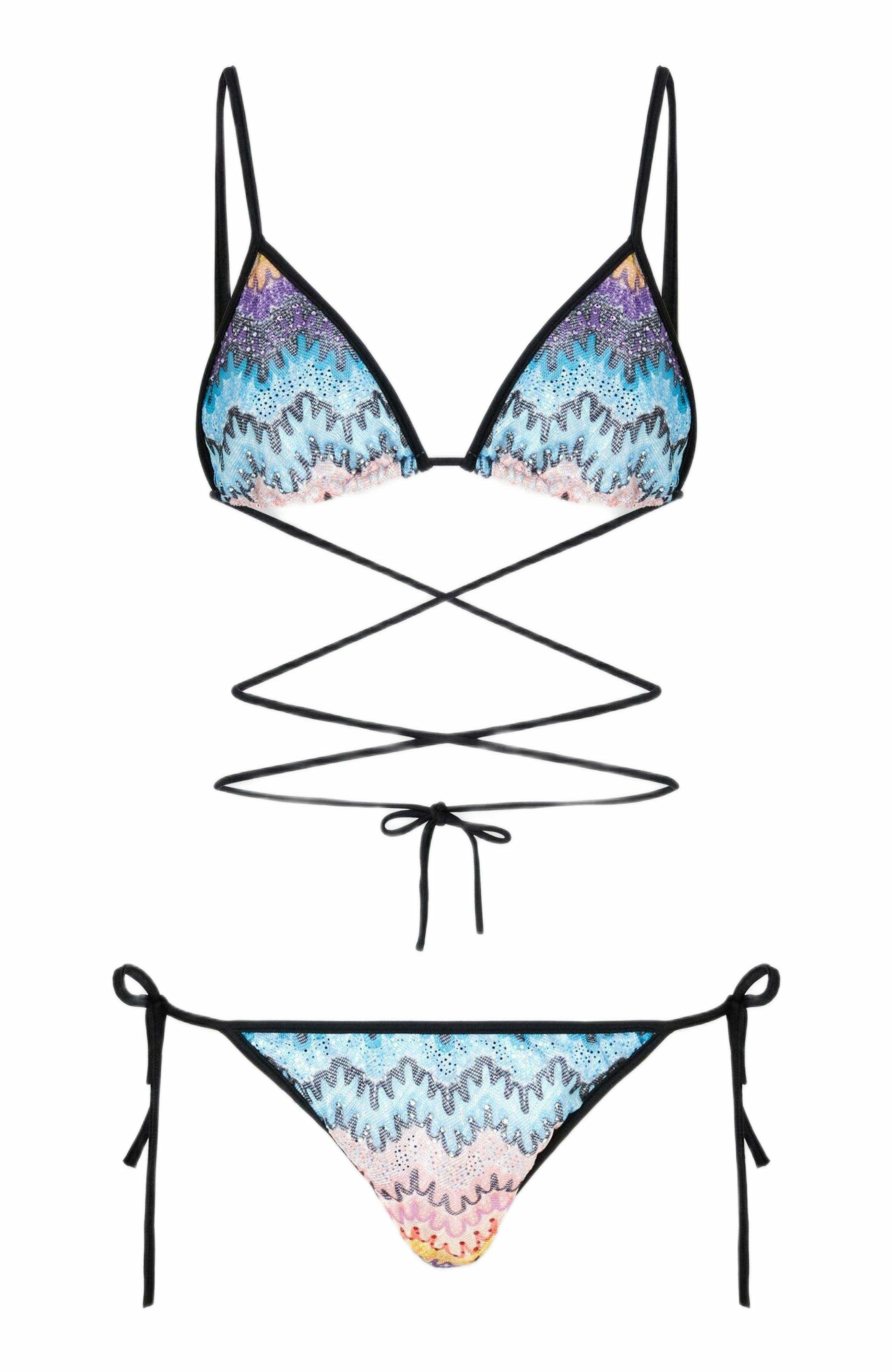 Missoni Bikini With Long Ties And Mesh Details in Multicoloured at Nordstrom - 8