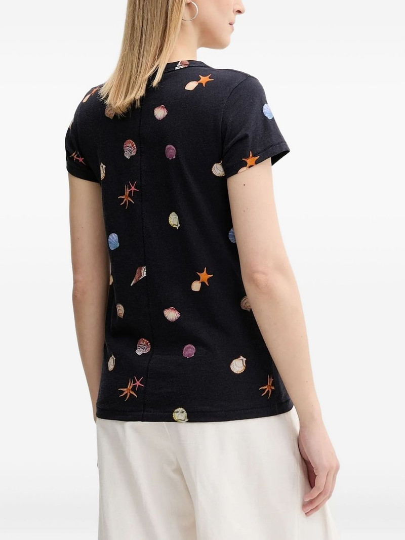 rag & bone seashell-print T-shirt outlook