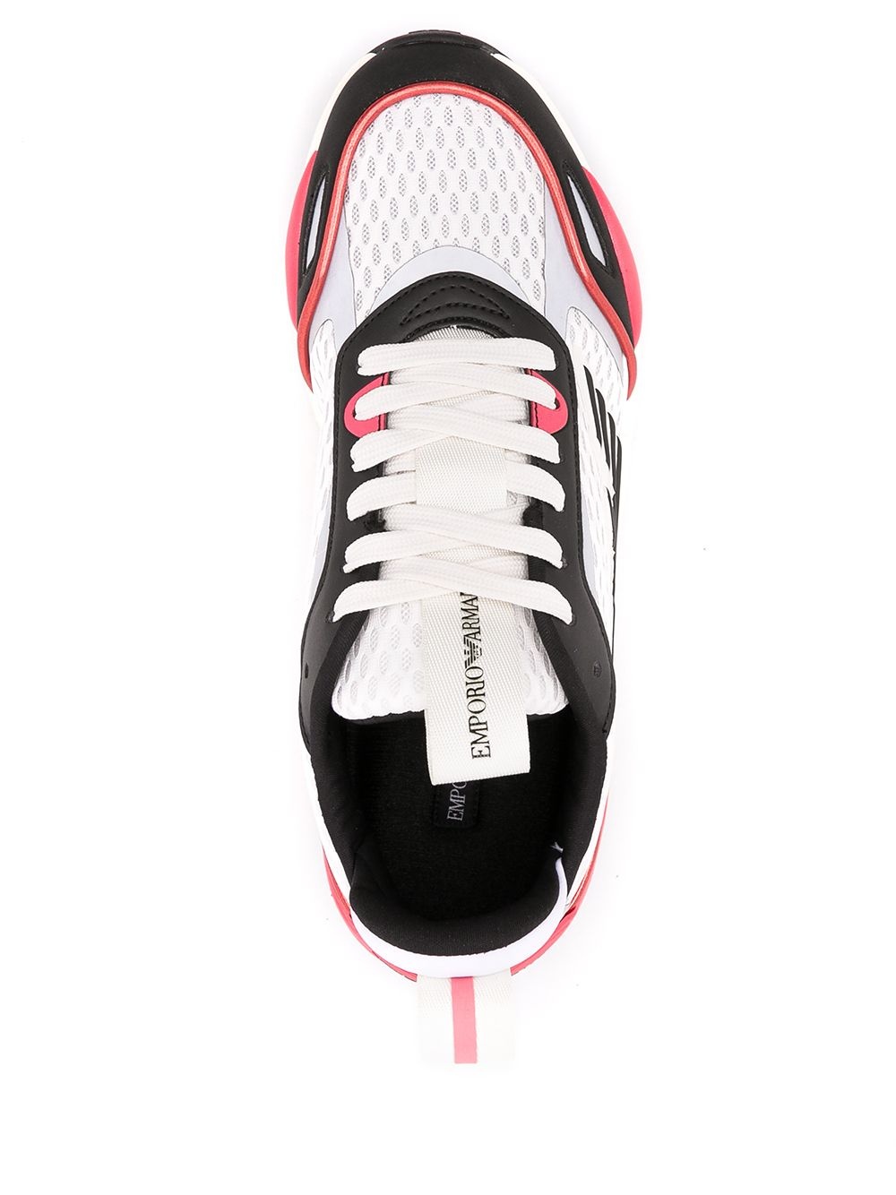 panelled low-top sneakers - 4