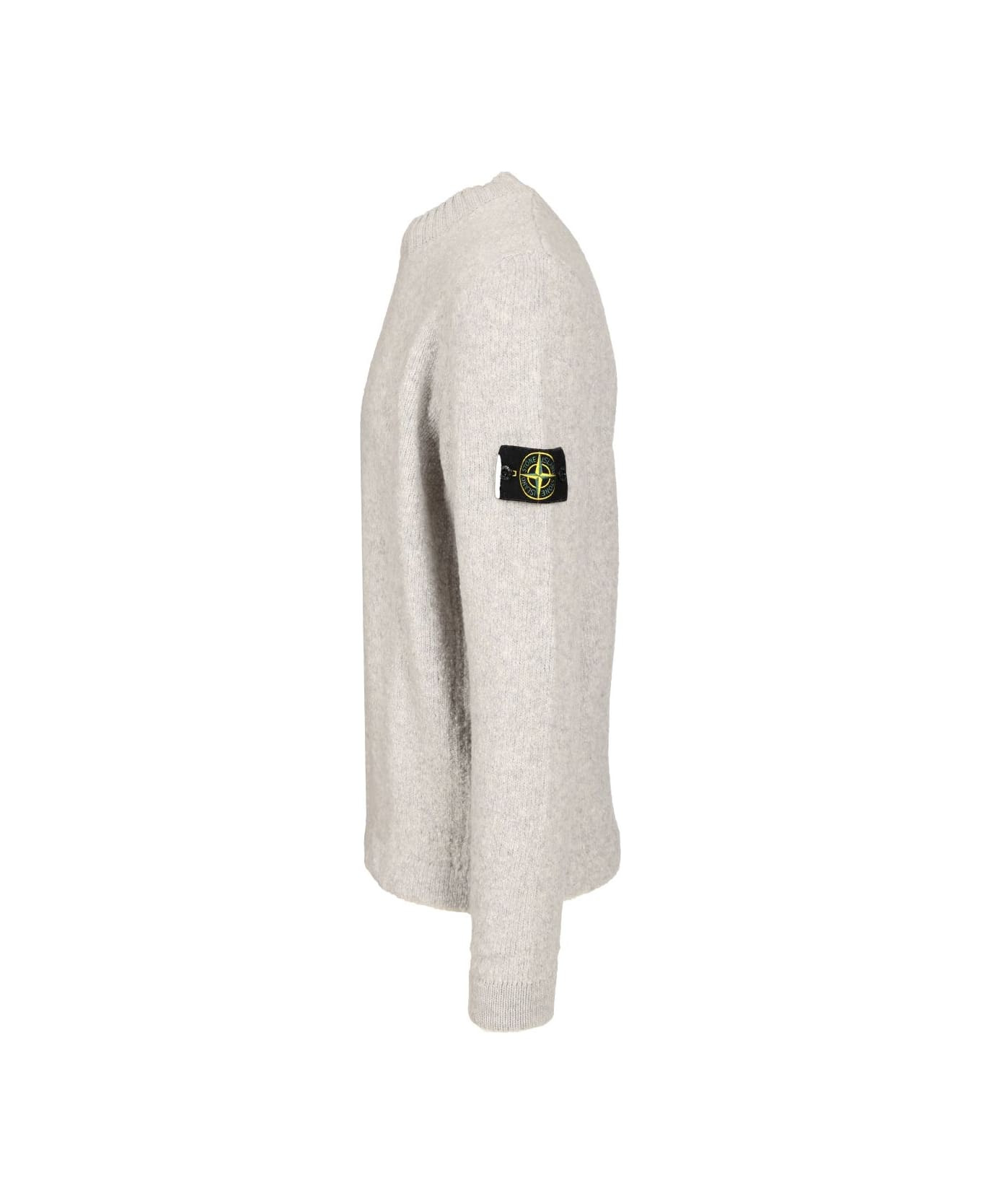 Organic Cotton Crew Neck Sweater With English Ribs - 3
