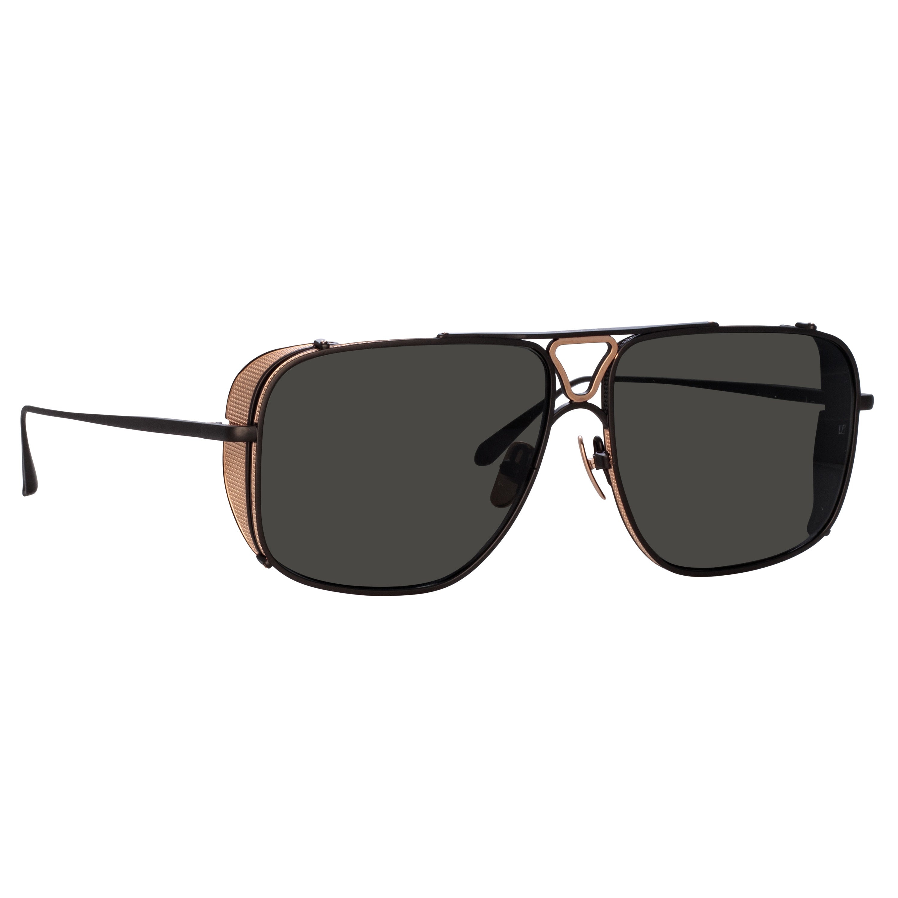 ENZO AVIATOR SUNGLASSES IN NICKEL - 3