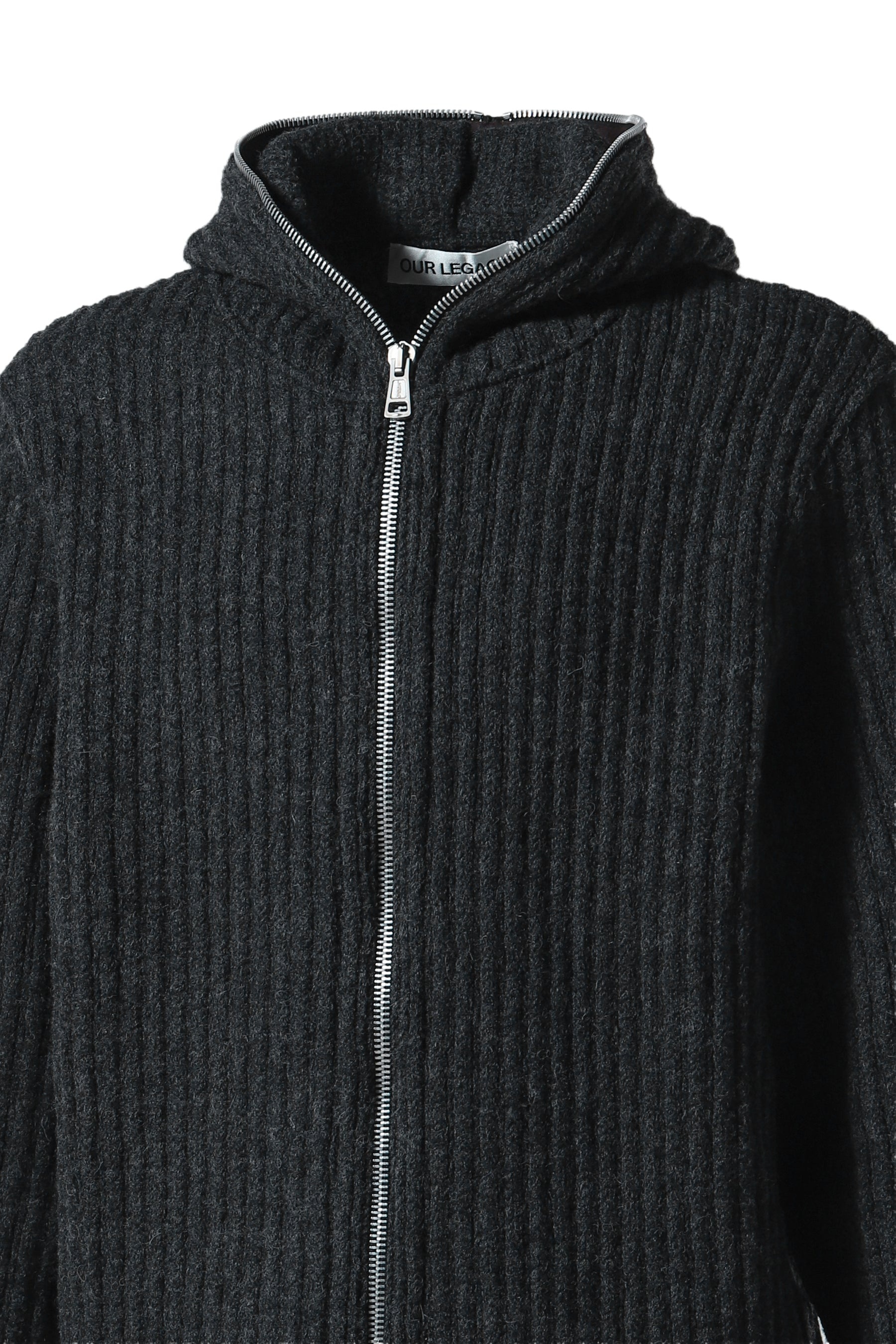 FULL ZIP HOOD / D.GRY - 4