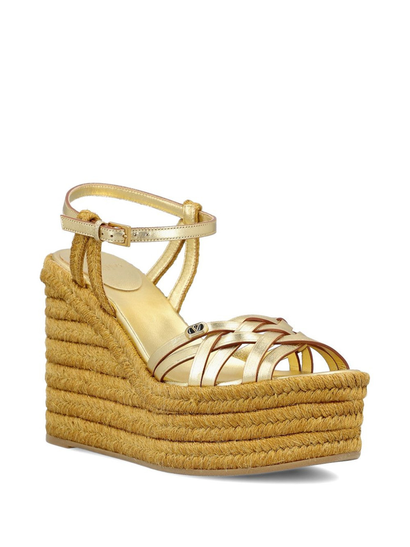 Valentino woven platform sandals outlook